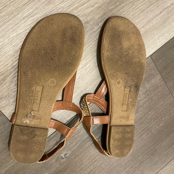 Brown Sequenced Sandals - Picture 3 of 3